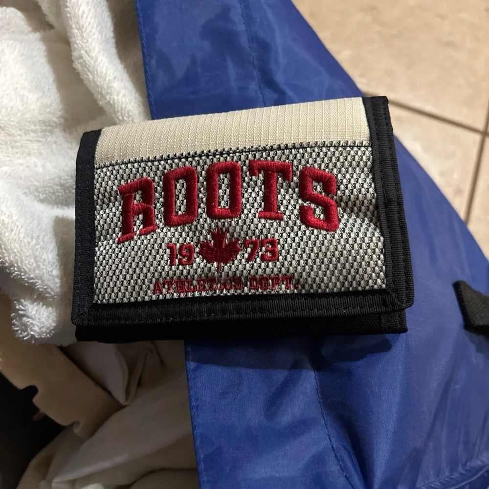 Roots Red and Cream Wallet